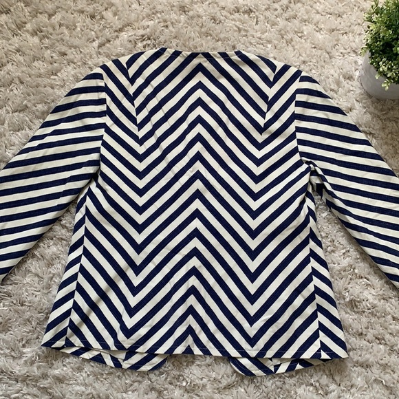 Talbots Nautical Striped Blazer - Picture 3 of 12